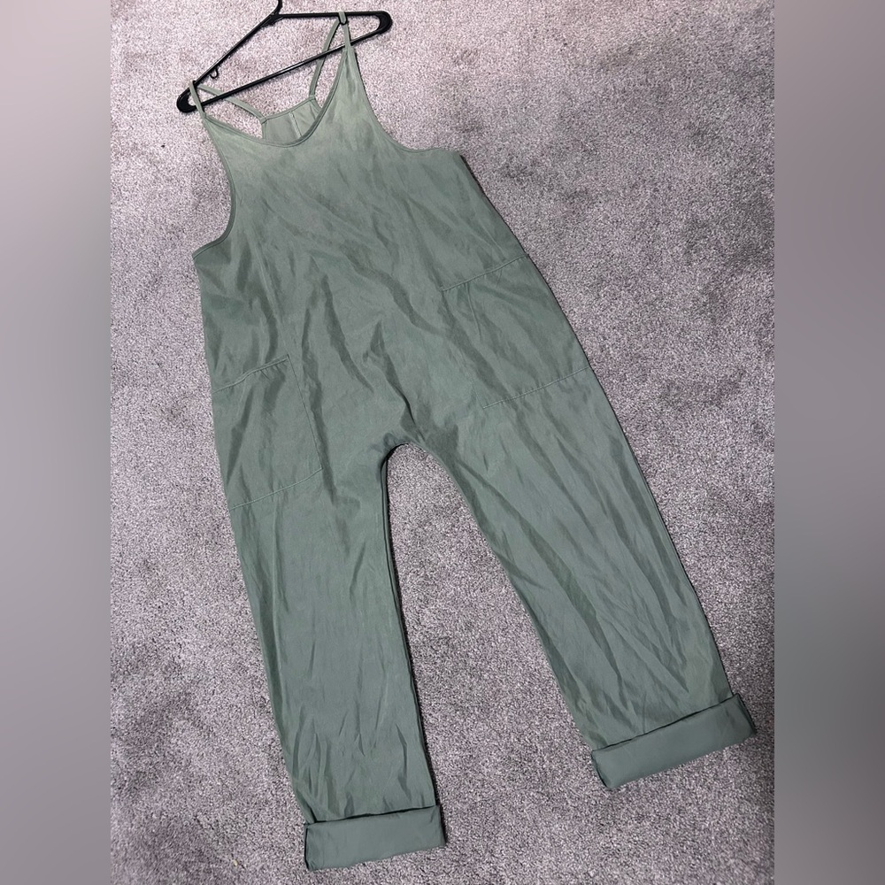 Green Sleeveless Jumpsuit